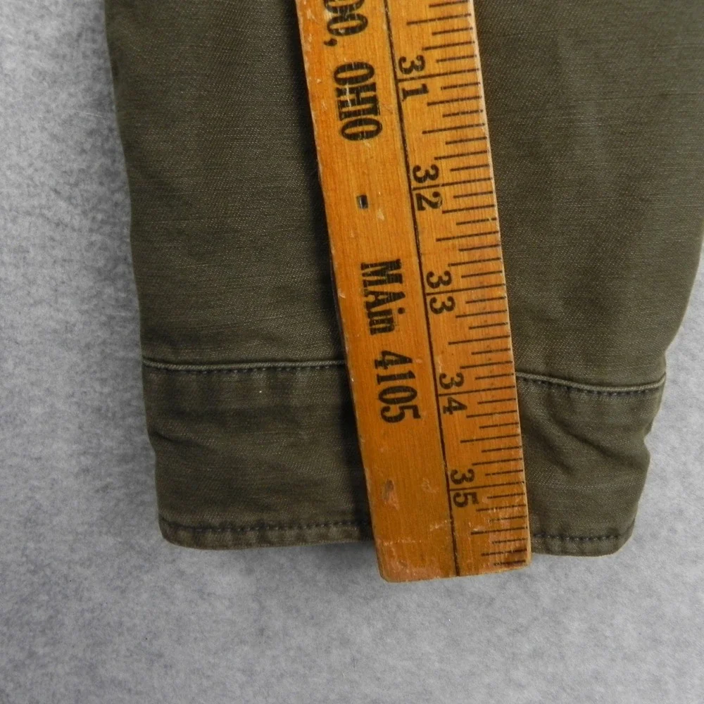Levi's Field Jacket Mens XL Military Utility Coat Olive Green Lined Full Zip